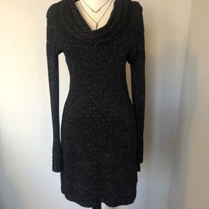 WHBM Cowl Neck Sweater Dress